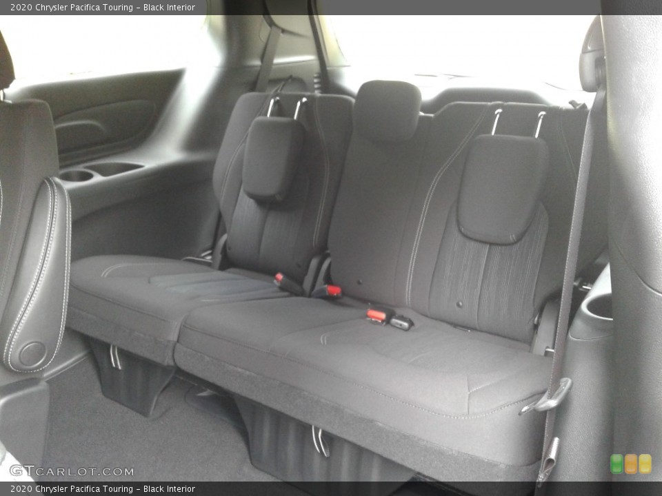 Black Interior Rear Seat for the 2020 Chrysler Pacifica Touring #139378826