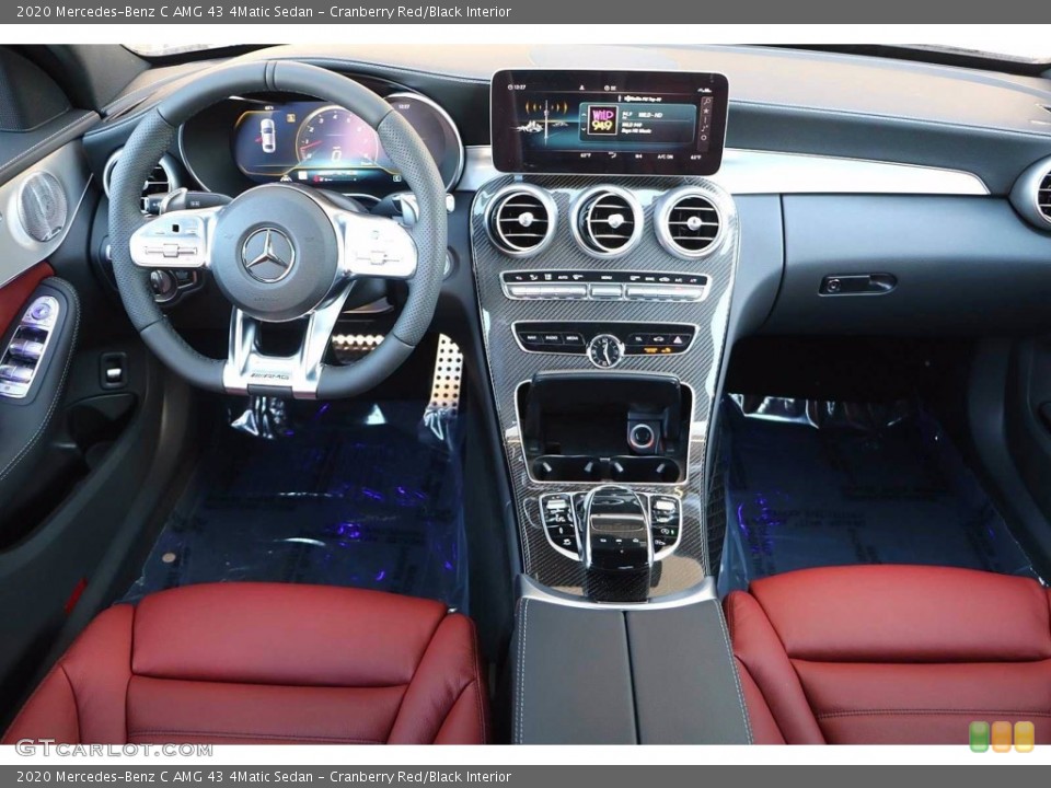 Cranberry Red/Black Interior Dashboard for the 2020 Mercedes-Benz C AMG 43 4Matic Sedan #139379204