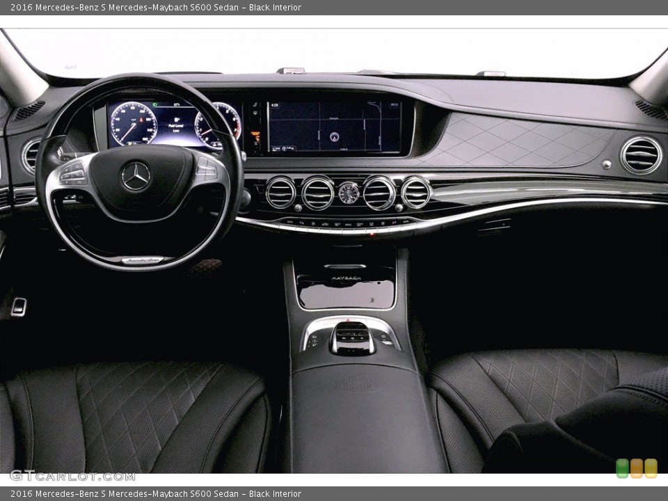 Black Interior Dashboard for the 2016 Mercedes-Benz S Mercedes-Maybach S600 Sedan #139381466