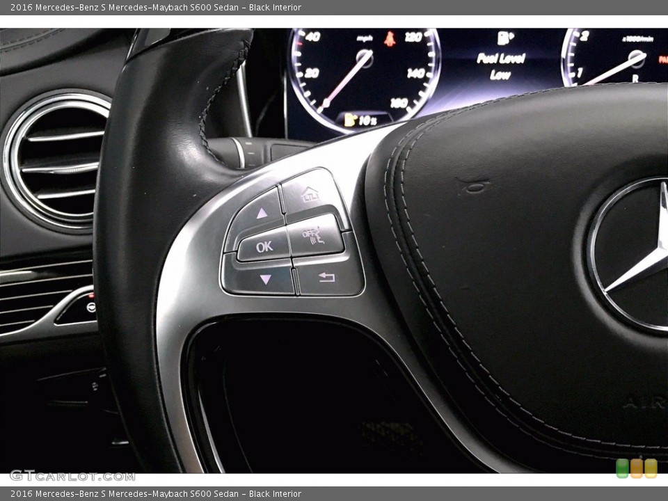 Black Interior Steering Wheel for the 2016 Mercedes-Benz S Mercedes-Maybach S600 Sedan #139381514