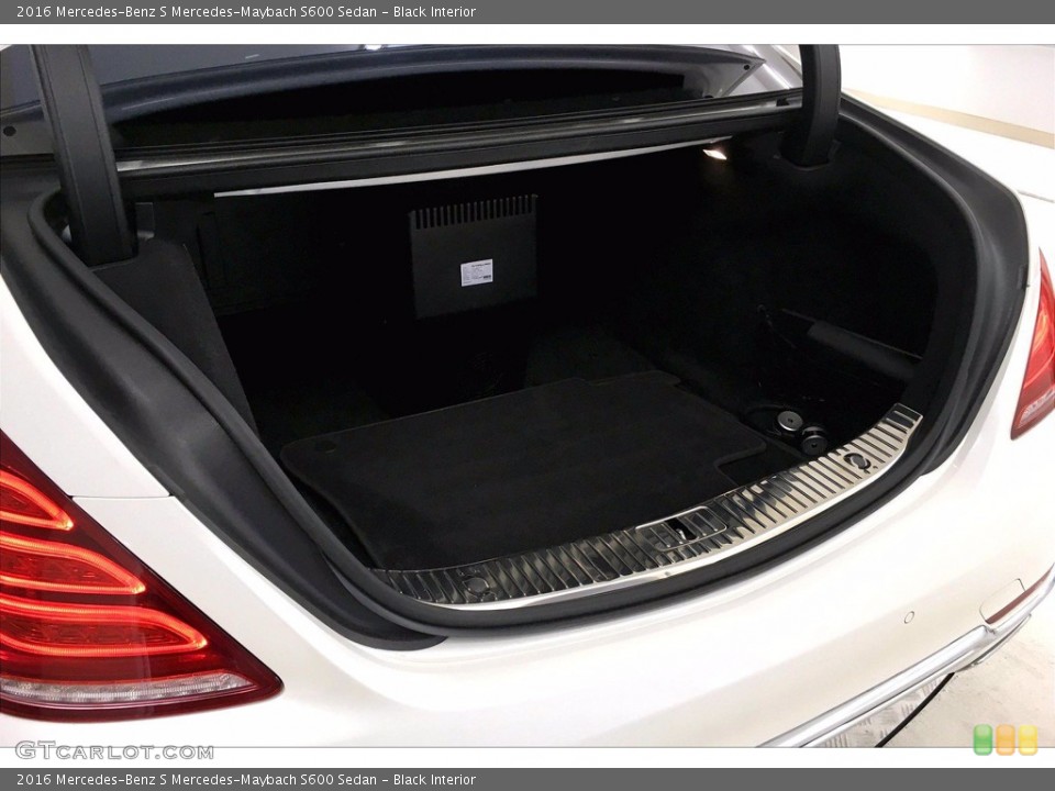 Black Interior Trunk for the 2016 Mercedes-Benz S Mercedes-Maybach S600 Sedan #139381686