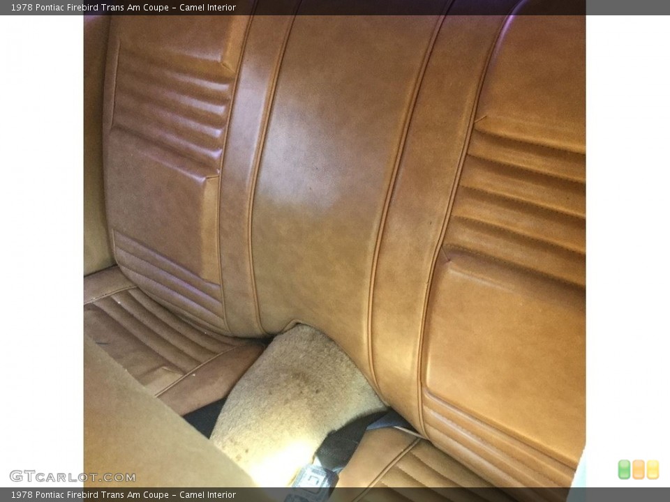 Camel Interior Rear Seat for the 1978 Pontiac Firebird Trans Am Coupe #139381754
