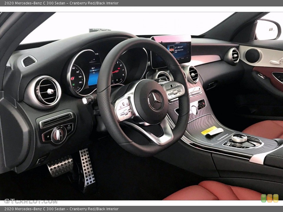 Cranberry Red/Black Interior Dashboard for the 2020 Mercedes-Benz C 300 Sedan #139386890
