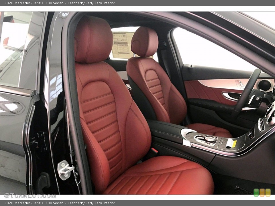 Cranberry Red/Black 2020 Mercedes-Benz C Interiors