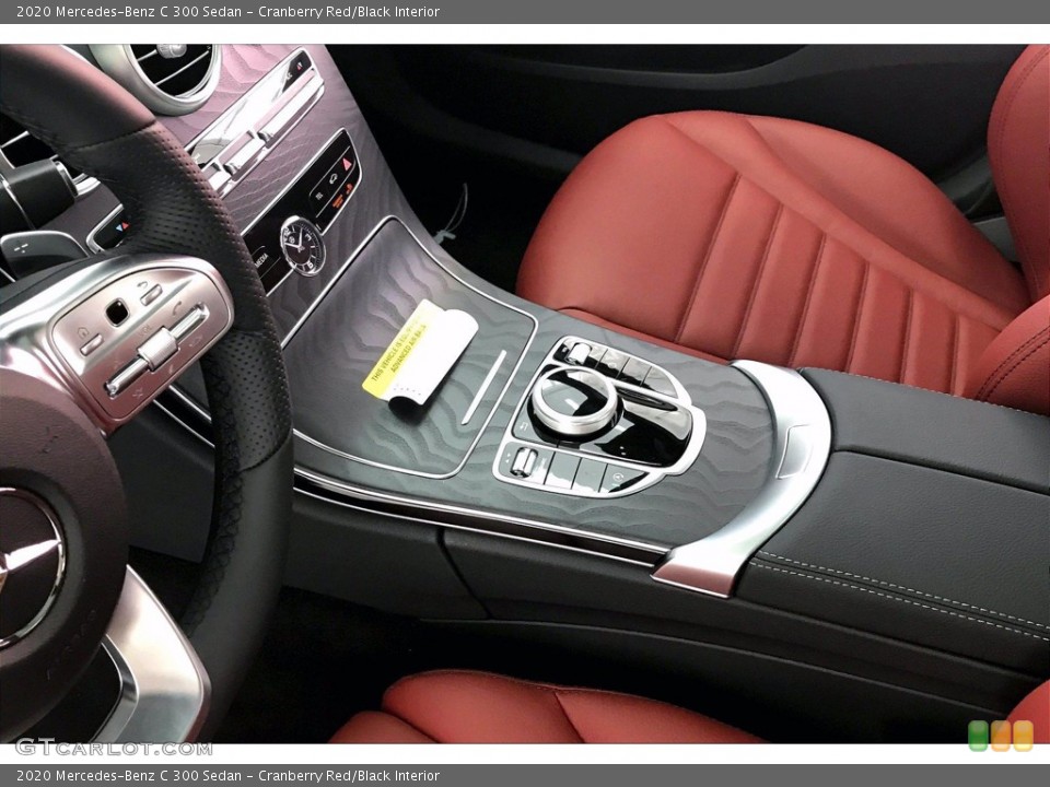 Cranberry Red/Black Interior Controls for the 2020 Mercedes-Benz C 300 Sedan #139386899
