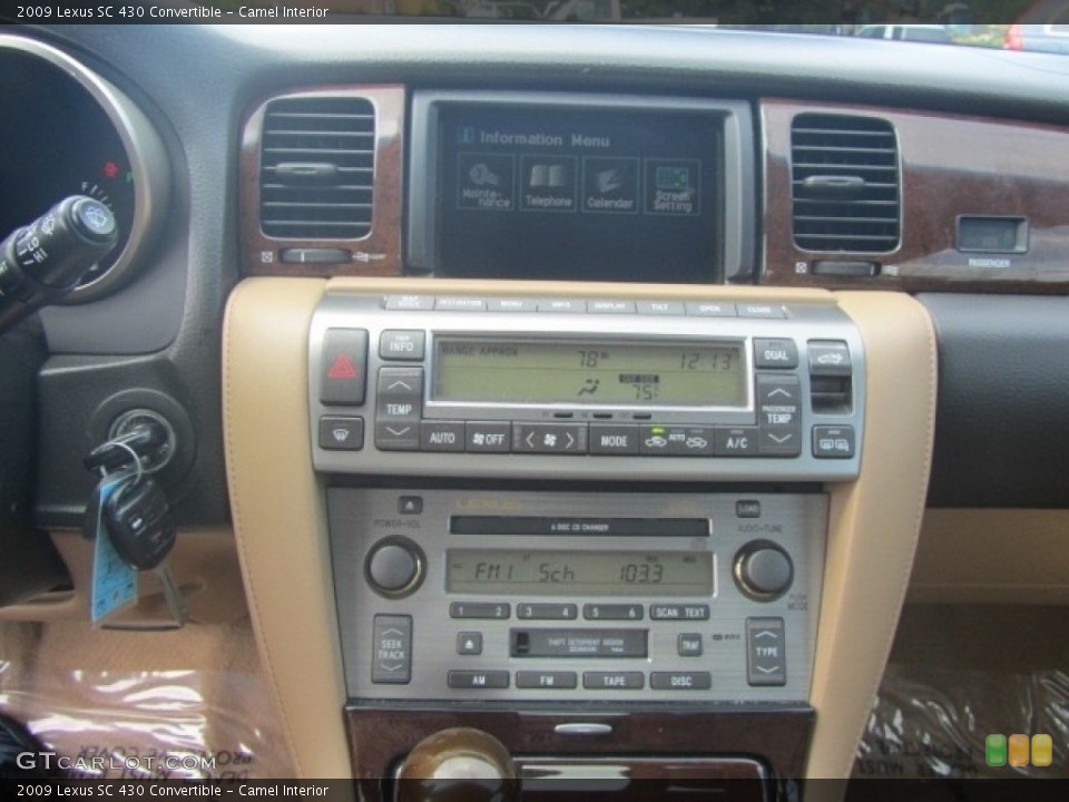 Camel Interior Controls for the 2009 Lexus SC 430 Convertible #139387835