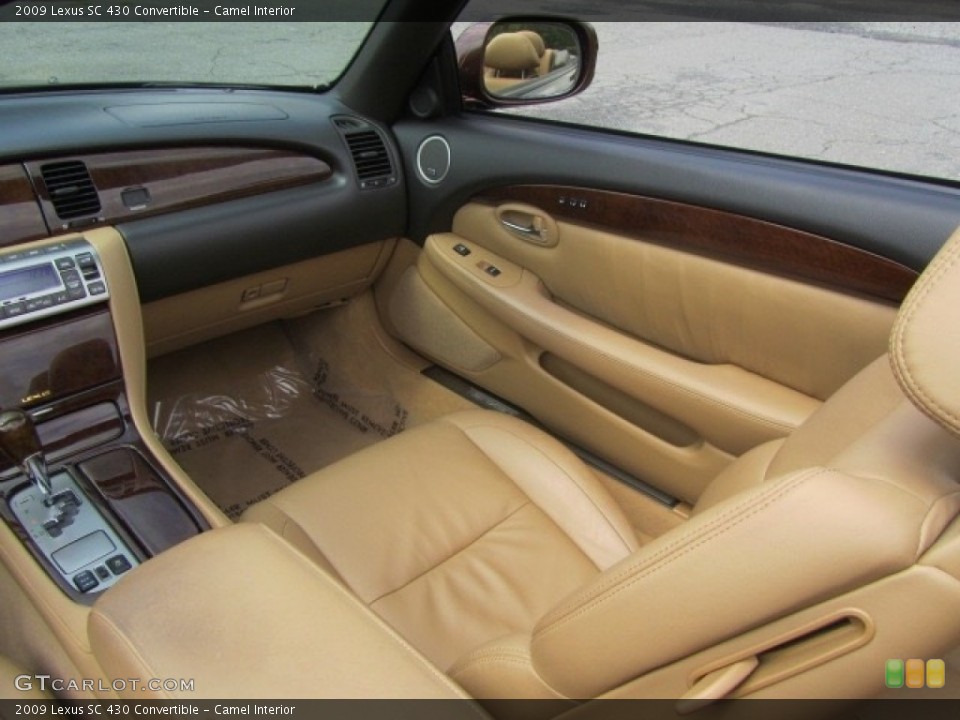 Camel Interior Front Seat for the 2009 Lexus SC 430 Convertible #139387847