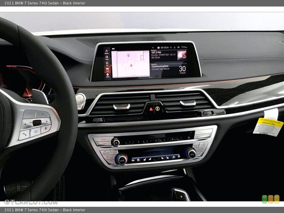 Black Interior Controls for the 2021 BMW 7 Series 740i Sedan #139391050