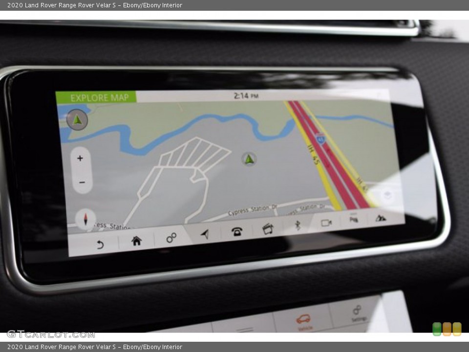 Ebony/Ebony Interior Navigation for the 2020 Land Rover Range Rover Velar S #139391392