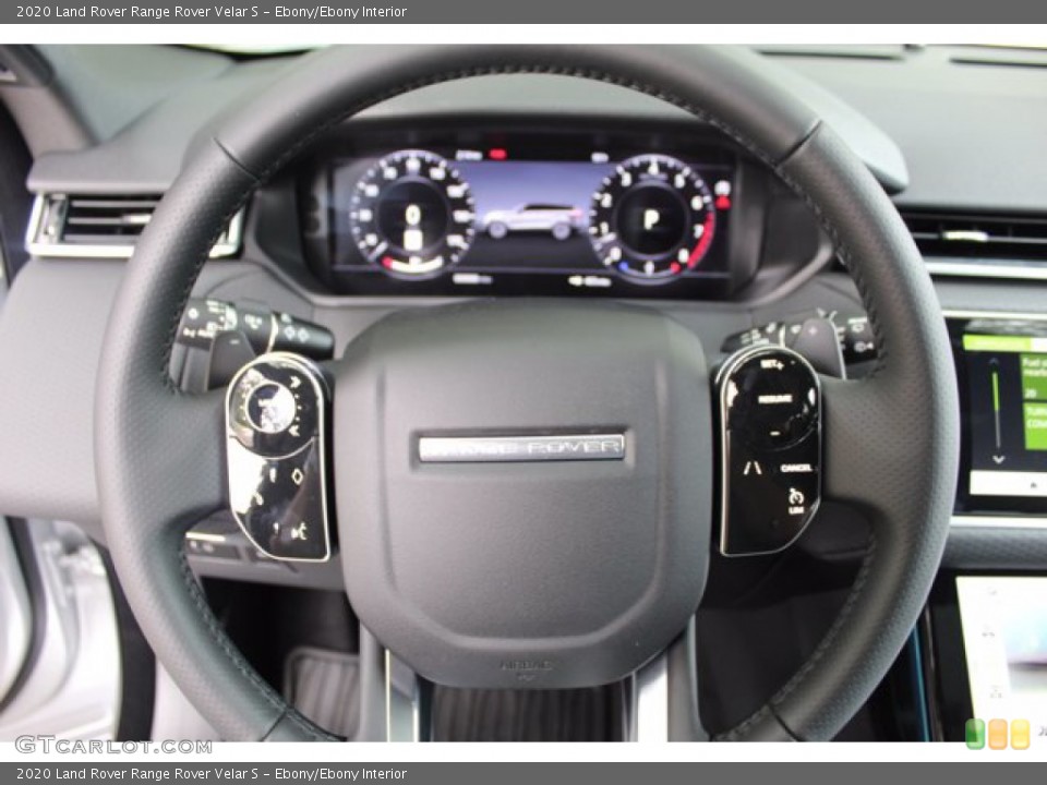 Ebony/Ebony Interior Steering Wheel for the 2020 Land Rover Range Rover Velar S #139391452