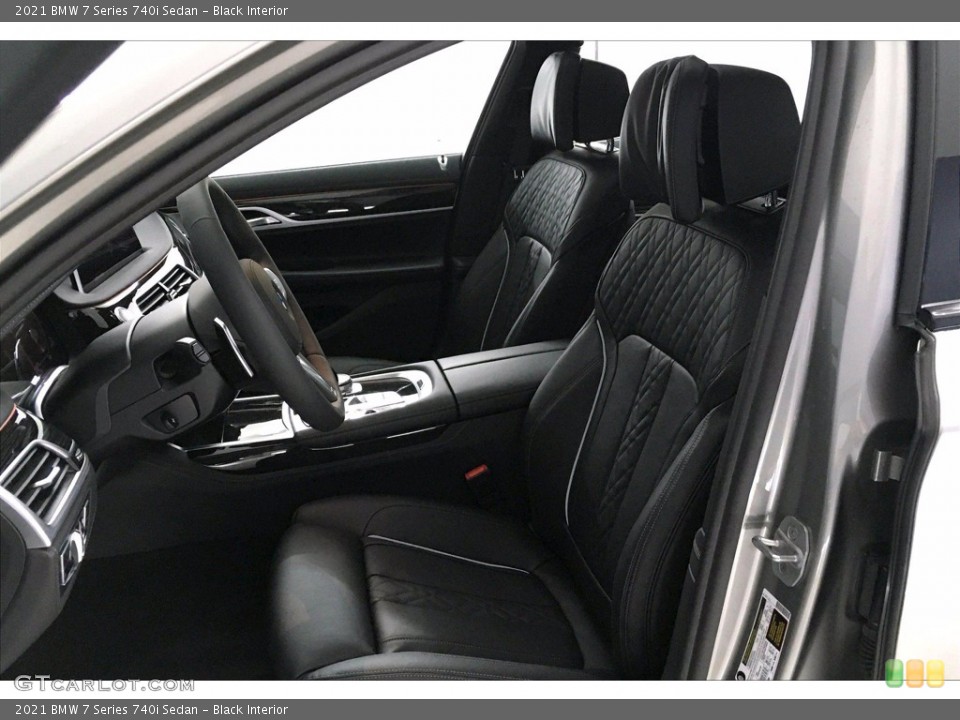 Black Interior Front Seat for the 2021 BMW 7 Series 740i Sedan #139394622