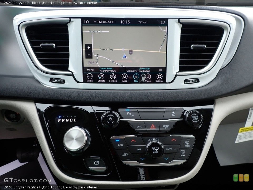Alloy/Black Interior Navigation for the 2020 Chrysler Pacifica Hybrid Touring L #139395113