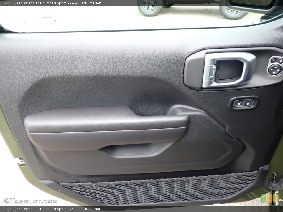 Black Interior Door Panel for the 2021 Jeep Wrangler Unlimited Sport 4x4 #139395465