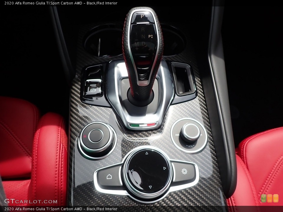Black/Red Interior Transmission for the 2020 Alfa Romeo Giulia TI Sport Carbon AWD #139399962