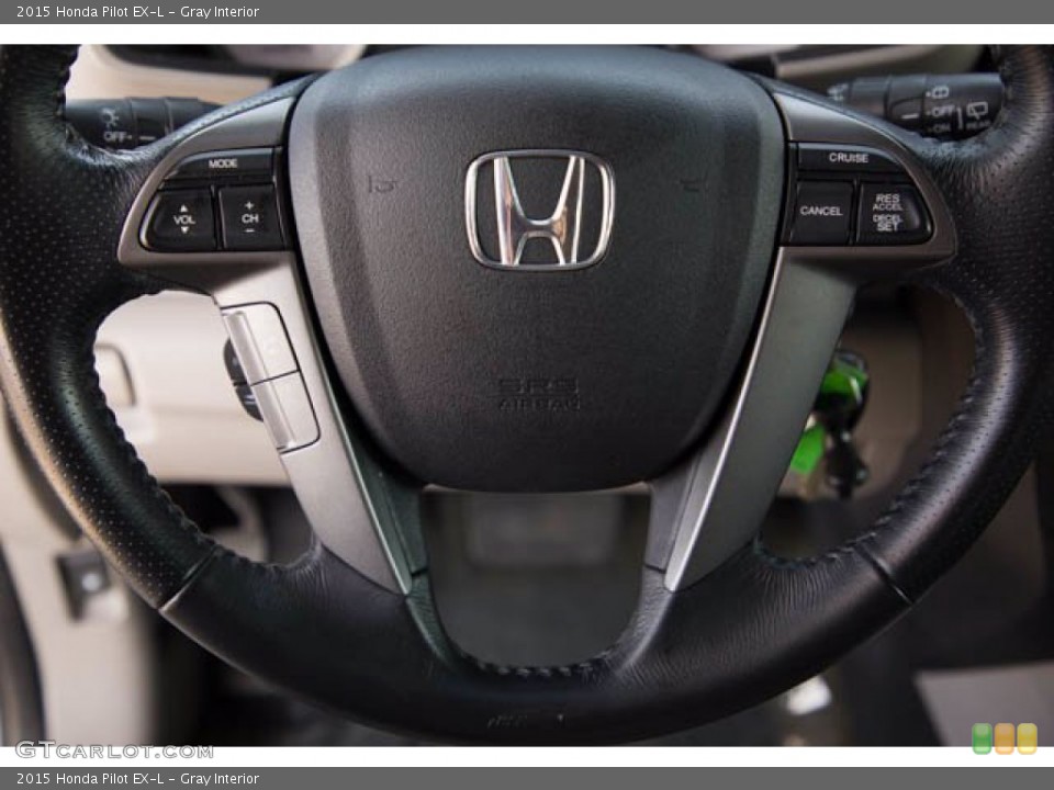 Gray Interior Steering Wheel for the 2015 Honda Pilot EX-L #139399986
