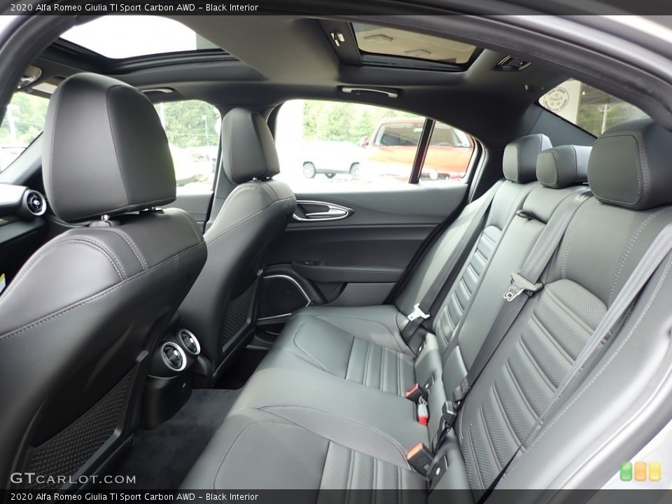 Black Interior Rear Seat for the 2020 Alfa Romeo Giulia TI Sport Carbon AWD #139400247