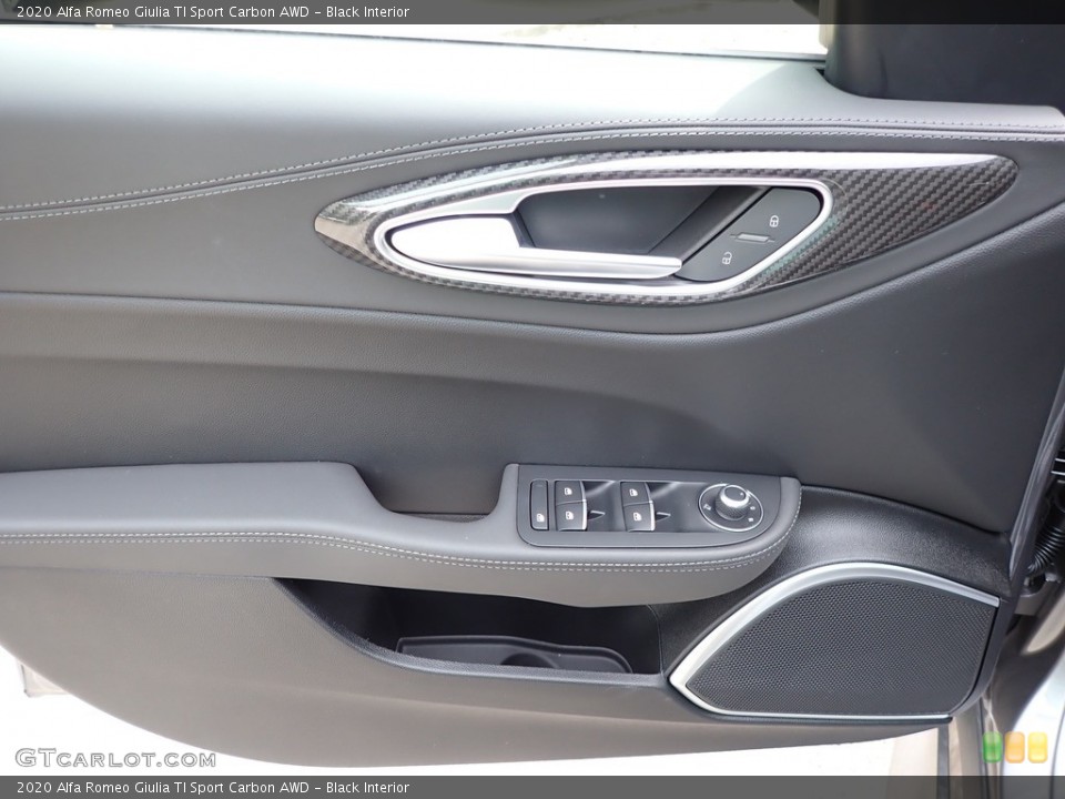 Black Interior Door Panel for the 2020 Alfa Romeo Giulia TI Sport Carbon AWD #139400283