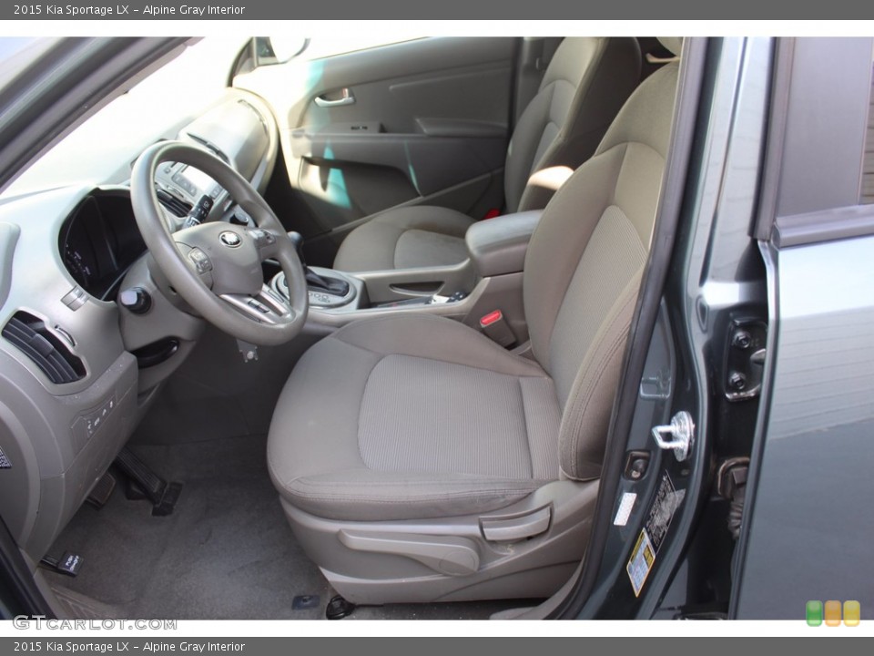 Alpine Gray Interior Front Seat for the 2015 Kia Sportage LX #139400771