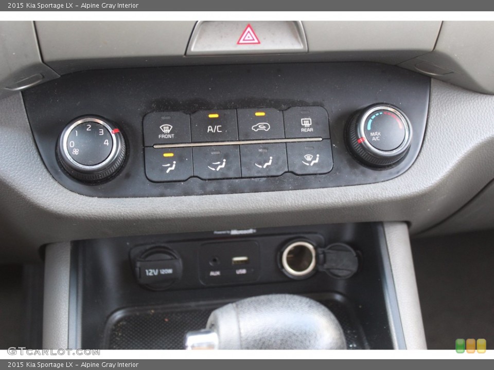 Alpine Gray Interior Controls for the 2015 Kia Sportage LX #139400907