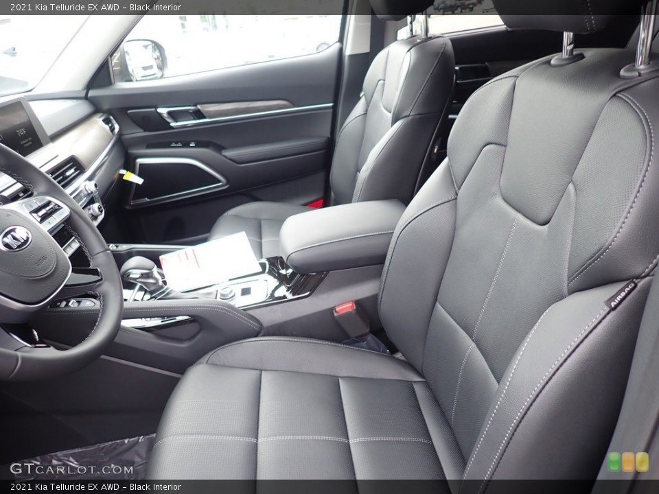 Black Interior Front Seat for the 2021 Kia Telluride EX AWD #139402824