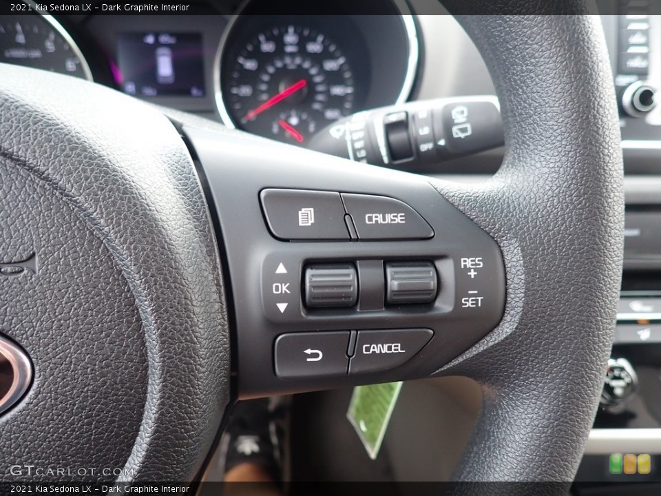 Dark Graphite Interior Steering Wheel for the 2021 Kia Sedona LX #139403304
