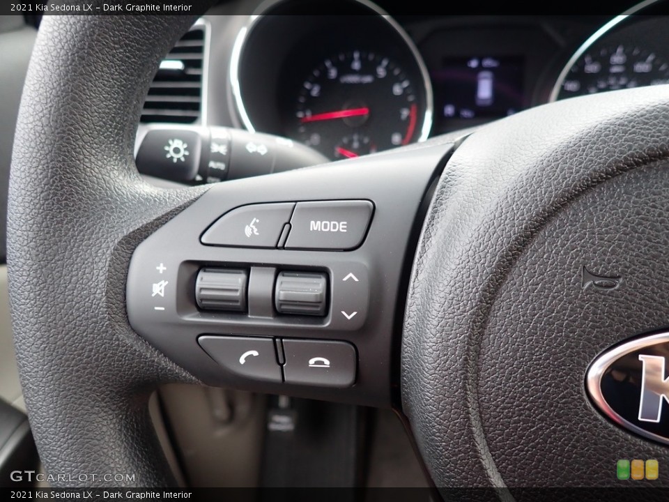 Dark Graphite Interior Steering Wheel for the 2021 Kia Sedona LX #139403328