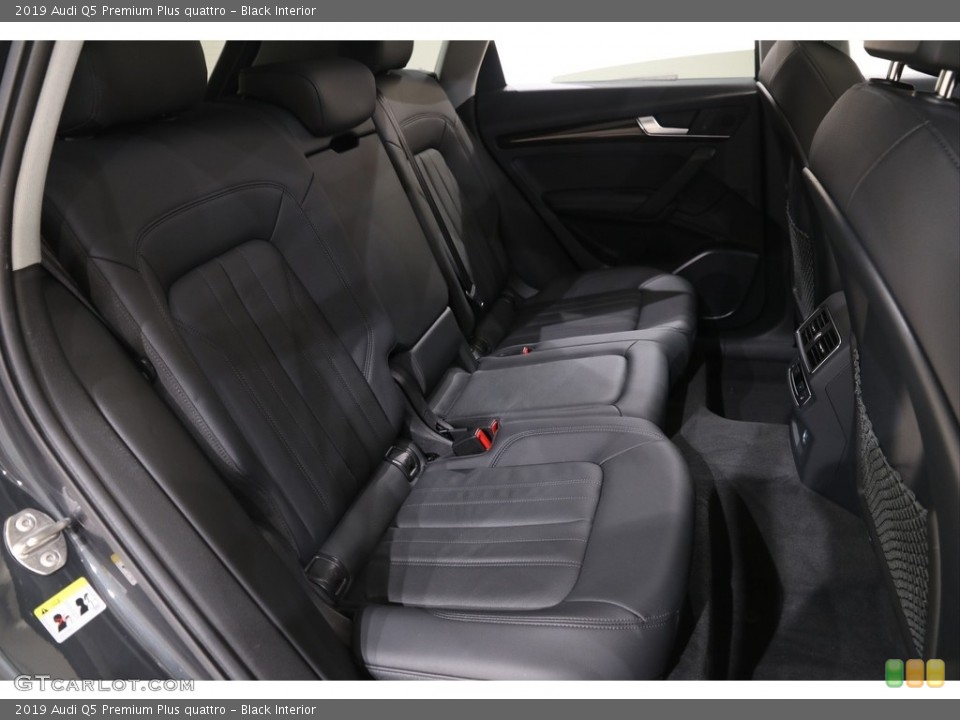 Black Interior Rear Seat for the 2019 Audi Q5 Premium Plus quattro #139403424