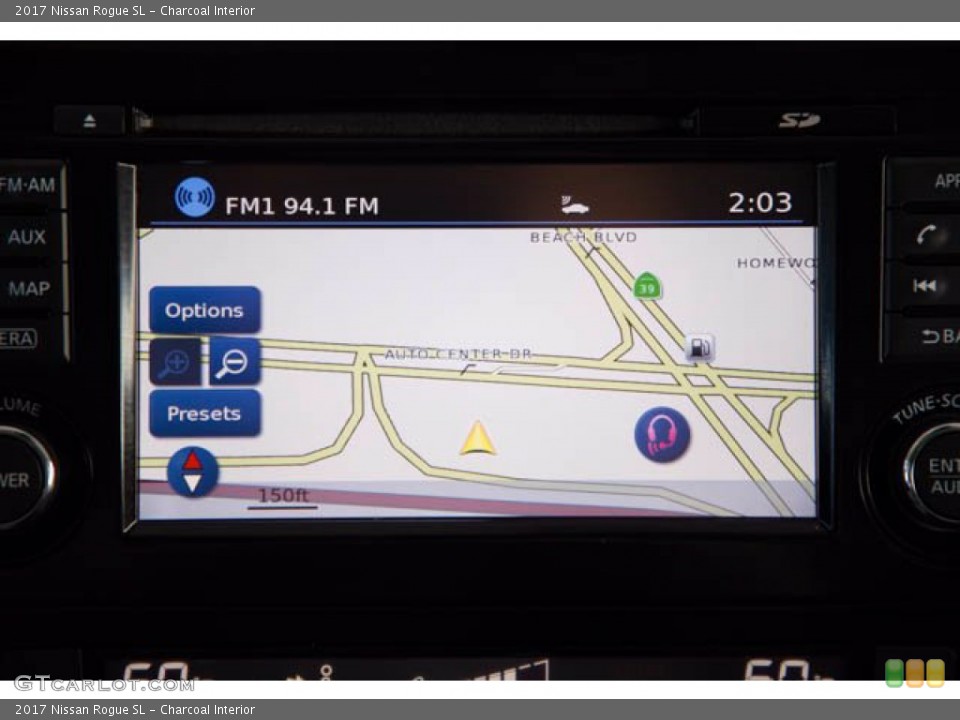 Charcoal Interior Navigation for the 2017 Nissan Rogue SL #139403736