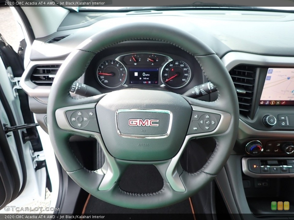 Jet Black/Kalahari Interior Steering Wheel for the 2020 GMC Acadia AT4 AWD #139404591