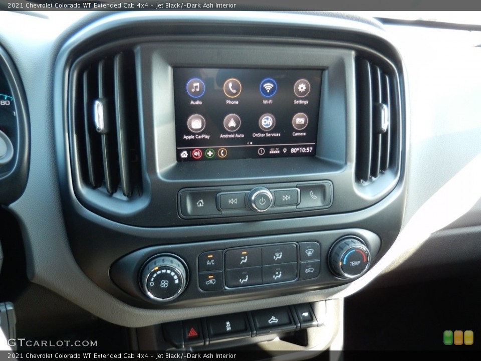 Jet Black/­Dark Ash Interior Controls for the 2021 Chevrolet Colorado WT Extended Cab 4x4 #139407776