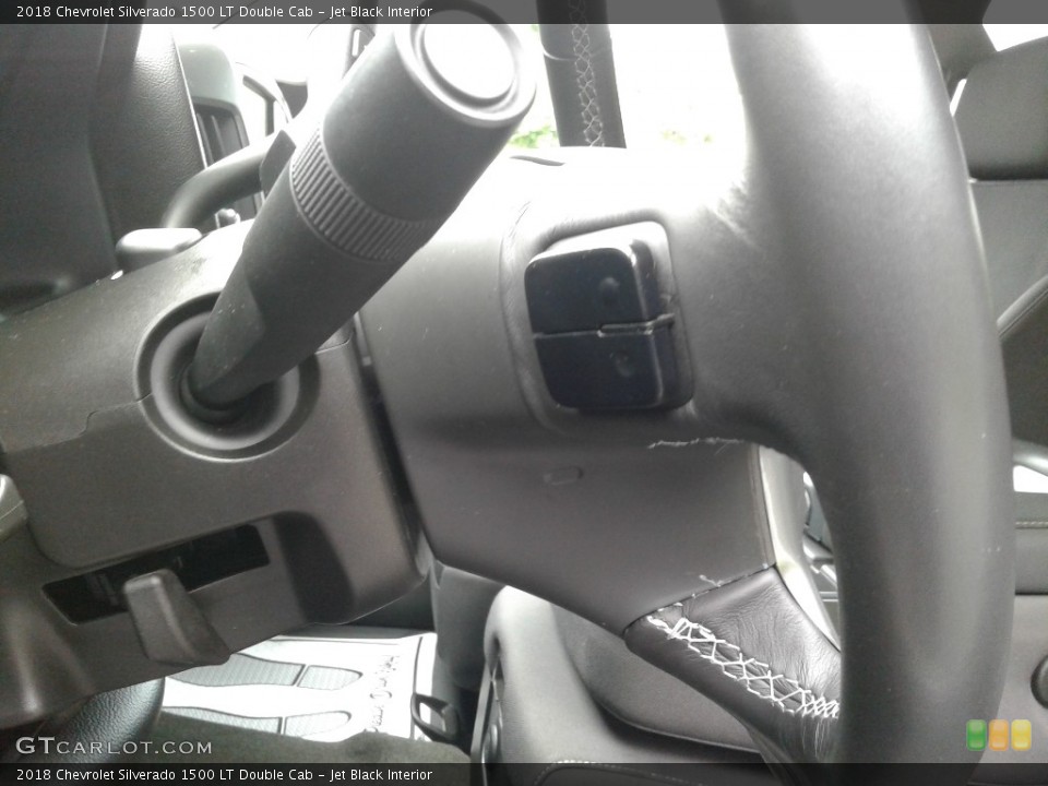 Jet Black Interior Steering Wheel for the 2018 Chevrolet Silverado 1500 LT Double Cab #139409213