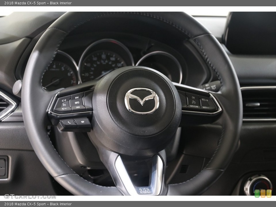 Black Interior Steering Wheel for the 2018 Mazda CX-5 Sport #139409585