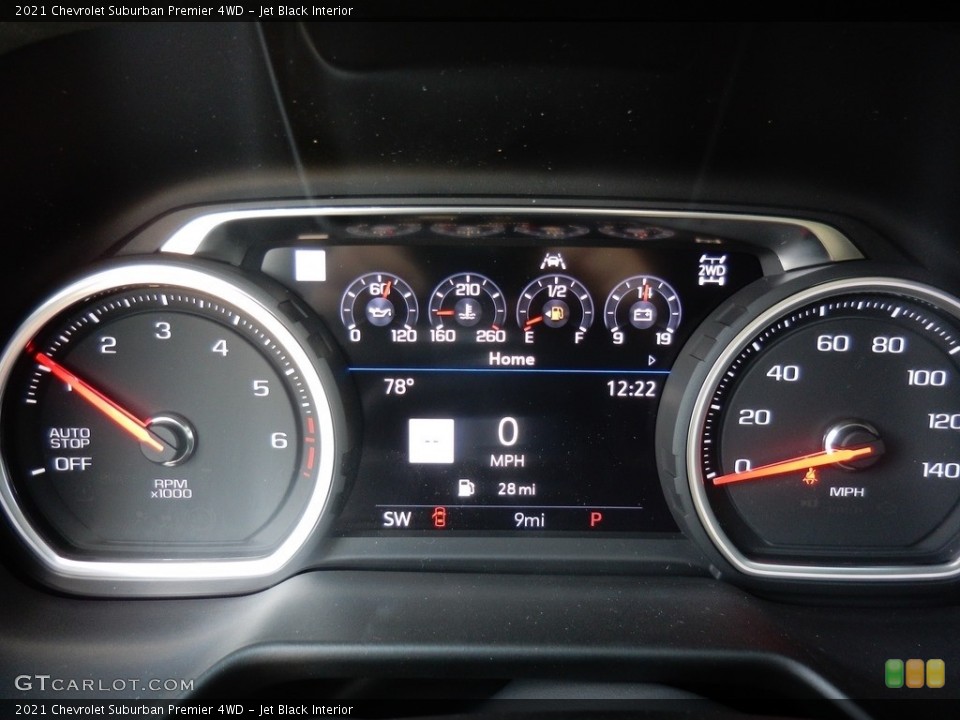 Jet Black Interior Gauges for the 2021 Chevrolet Suburban Premier 4WD #139409712
