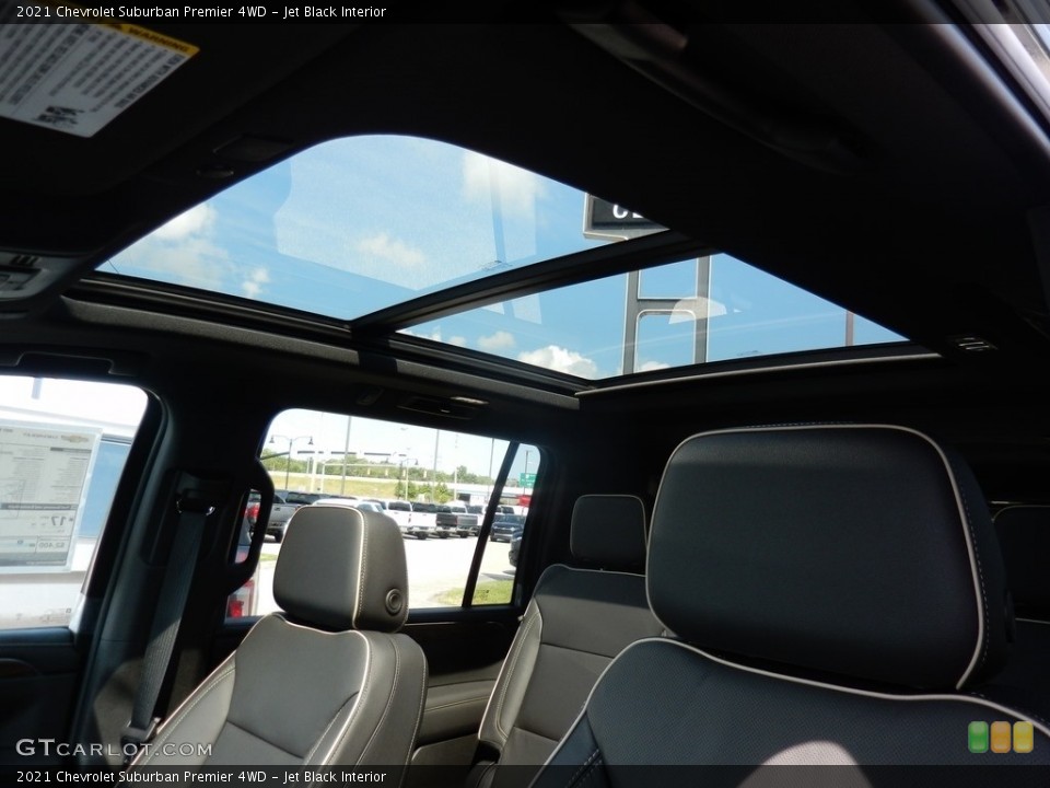 Jet Black Interior Sunroof for the 2021 Chevrolet Suburban Premier 4WD #139409858