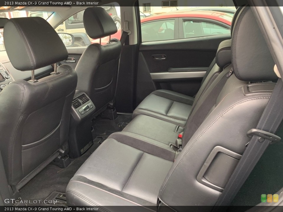 Black Interior Rear Seat for the 2013 Mazda CX-9 Grand Touring AWD #139410161