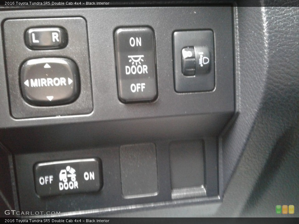 Black Interior Controls for the 2016 Toyota Tundra SR5 Double Cab 4x4 #139410767