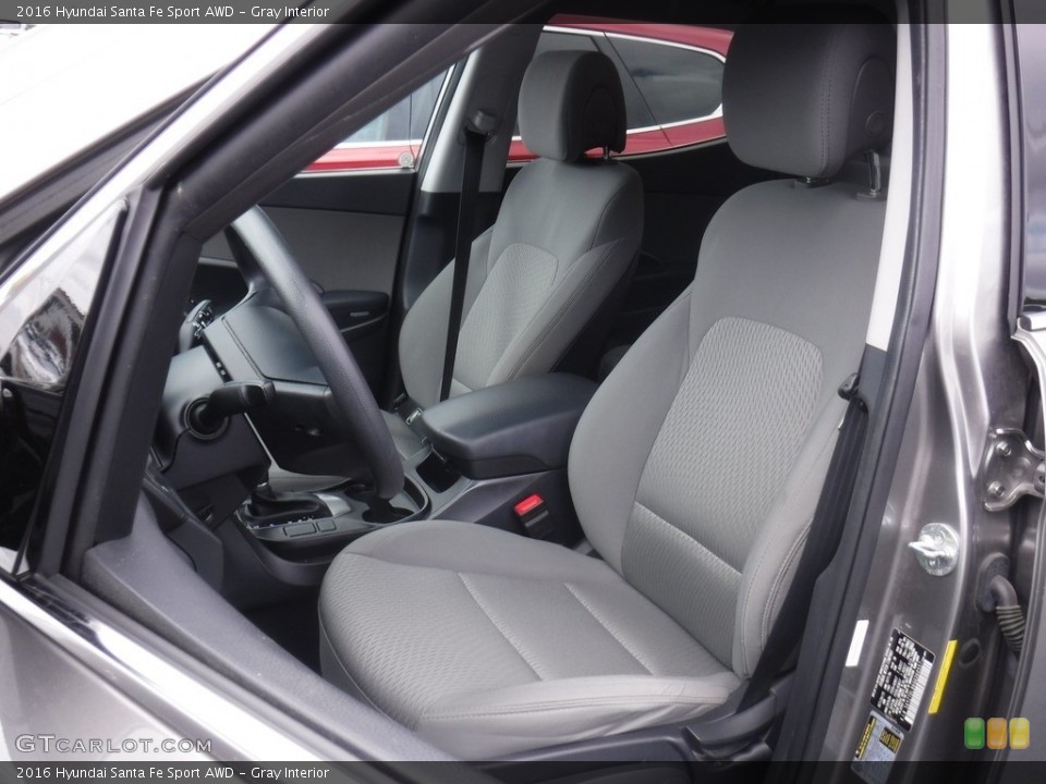 Gray Interior Front Seat for the 2016 Hyundai Santa Fe Sport AWD #139411426