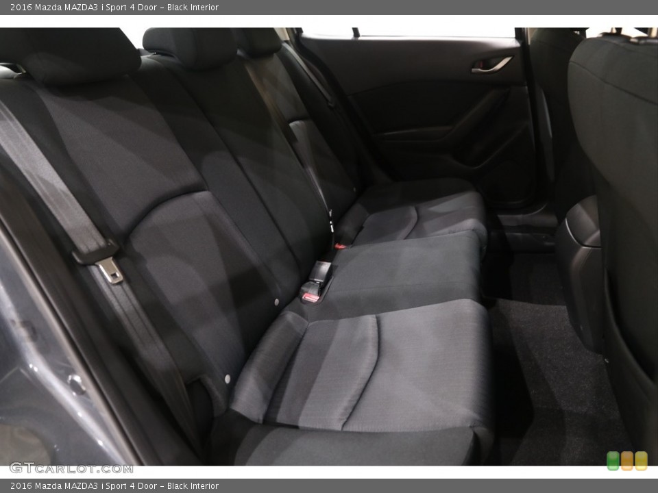 Black Interior Rear Seat for the 2016 Mazda MAZDA3 i Sport 4 Door #139411987