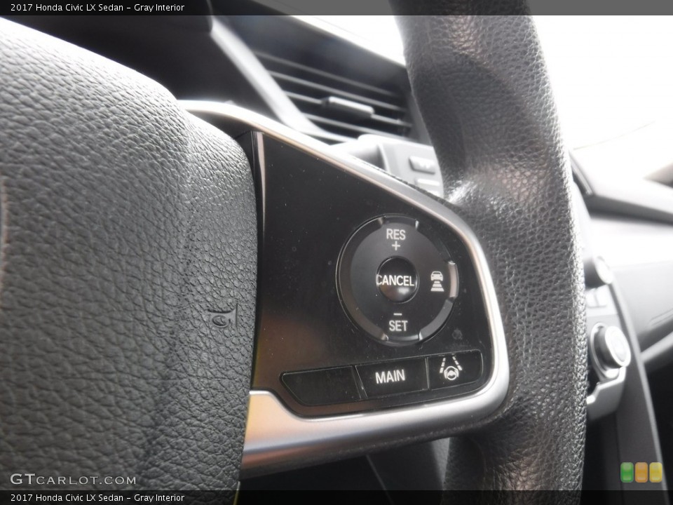 Gray Interior Steering Wheel for the 2017 Honda Civic LX Sedan #139414151