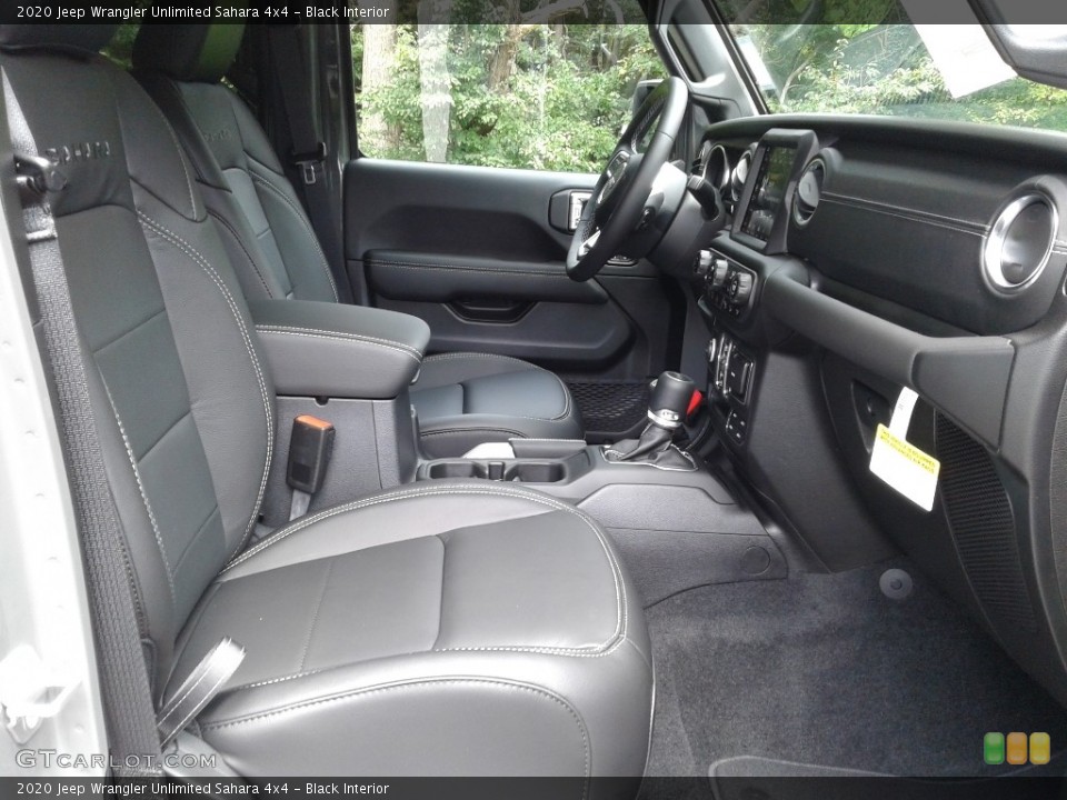 Black Interior Front Seat for the 2020 Jeep Wrangler Unlimited Sahara 4x4 #139416113