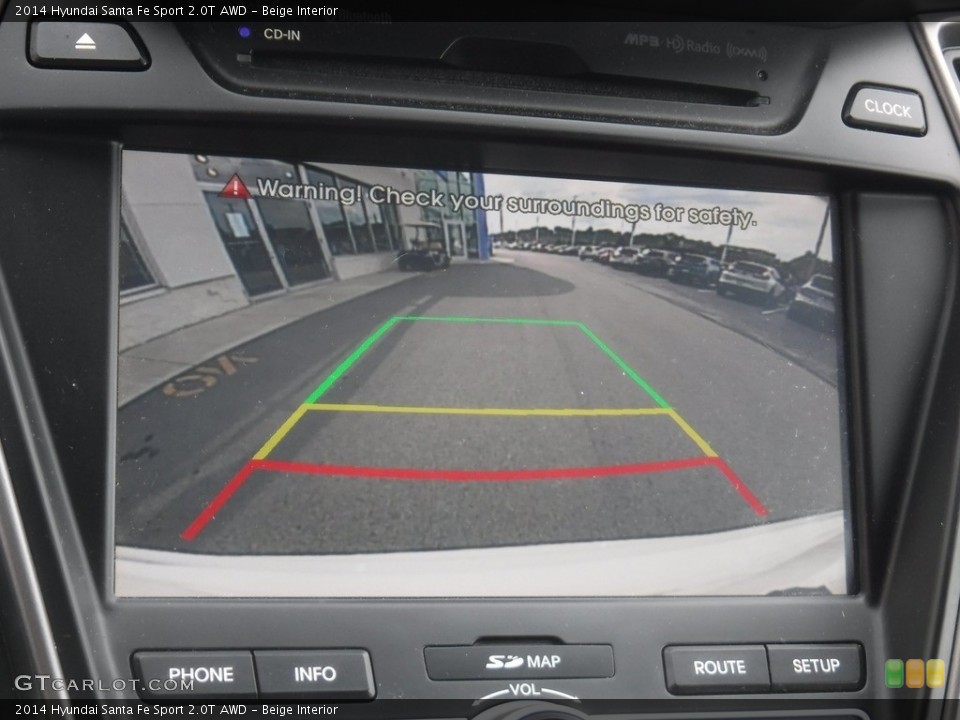 Beige Interior Controls for the 2014 Hyundai Santa Fe Sport 2.0T AWD #139418360