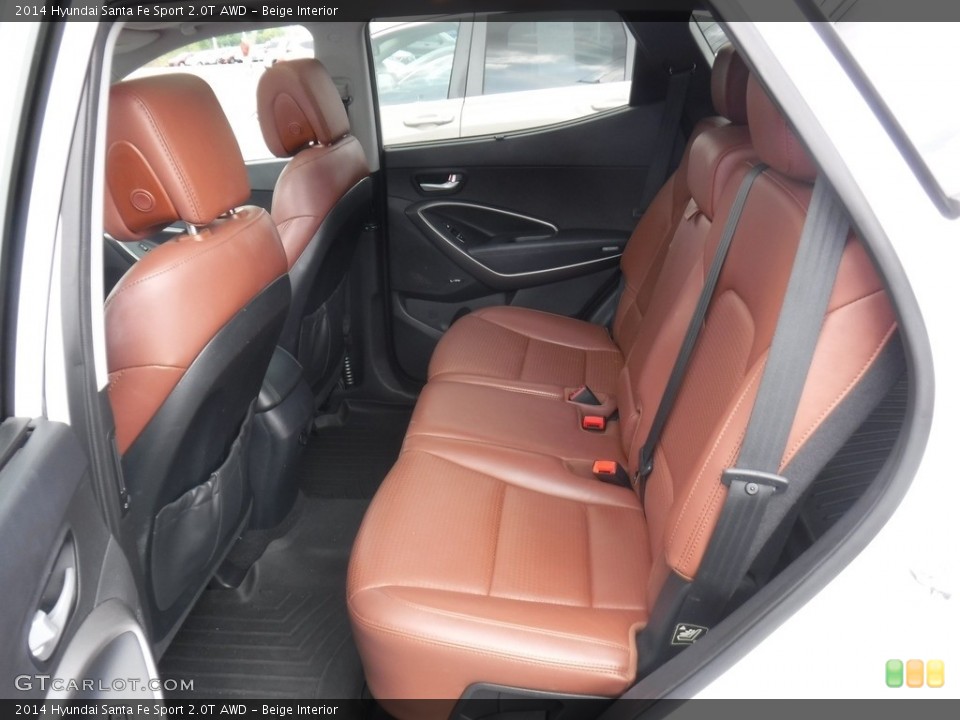Beige Interior Rear Seat for the 2014 Hyundai Santa Fe Sport 2.0T AWD #139418399