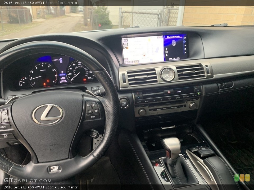 Black Interior Dashboard for the 2016 Lexus LS 460 AWD F Sport #139419419