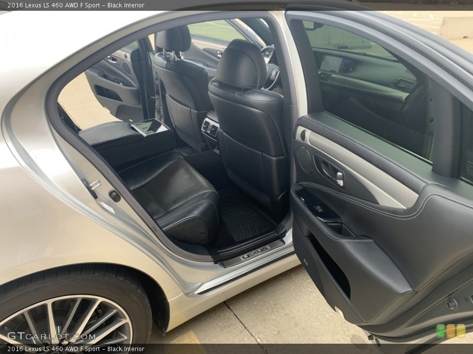 Black Interior Rear Seat for the 2016 Lexus LS 460 AWD F Sport #139419482