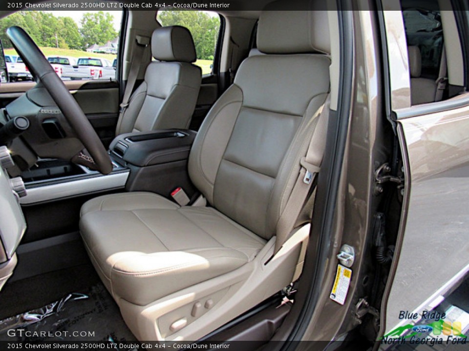 Cocoa/Dune Interior Front Seat for the 2015 Chevrolet Silverado 2500HD LTZ Double Cab 4x4 #139421186