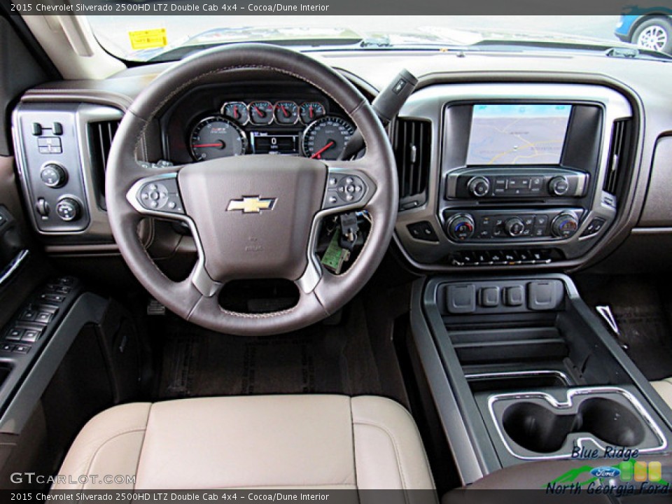 Cocoa/Dune Interior Dashboard for the 2015 Chevrolet Silverado 2500HD LTZ Double Cab 4x4 #139421261