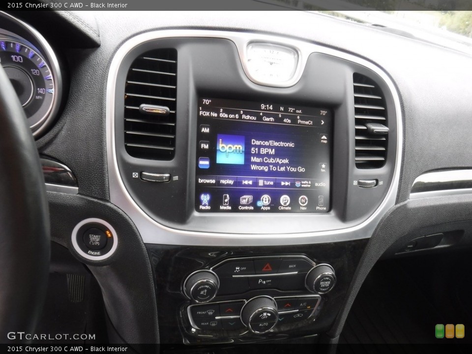 Black Interior Controls for the 2015 Chrysler 300 C AWD #139423049