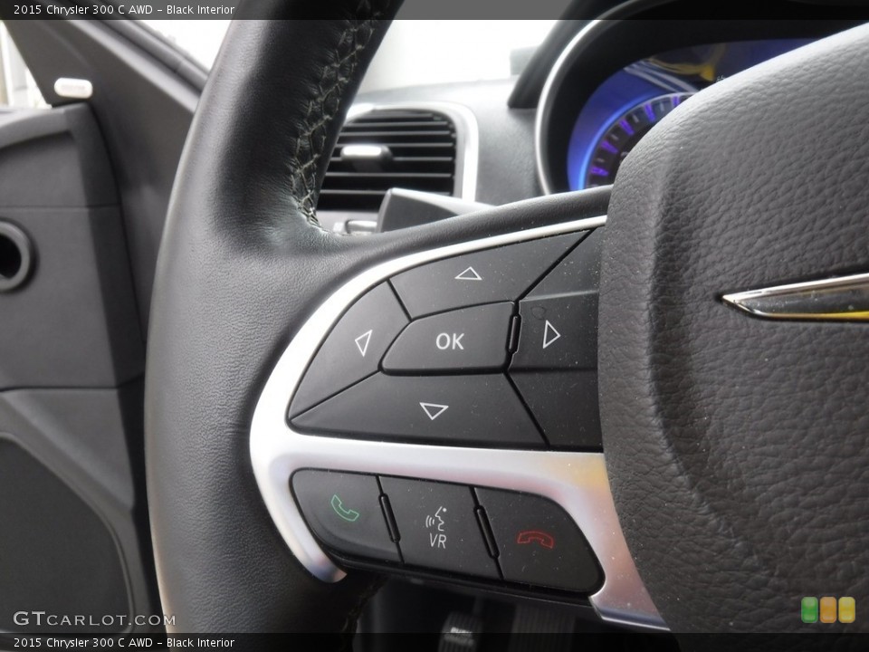 Black Interior Steering Wheel for the 2015 Chrysler 300 C AWD #139423223