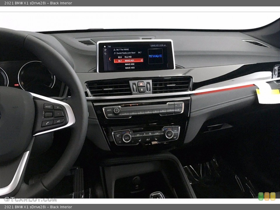 Black Interior Controls for the 2021 BMW X1 sDrive28i #139424559