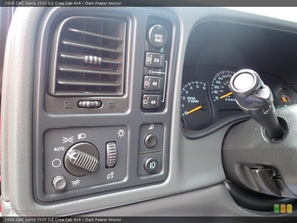 Dark Pewter Interior Controls for the 2006 GMC Sierra 1500 SLE Crew Cab 4x4 #139427601